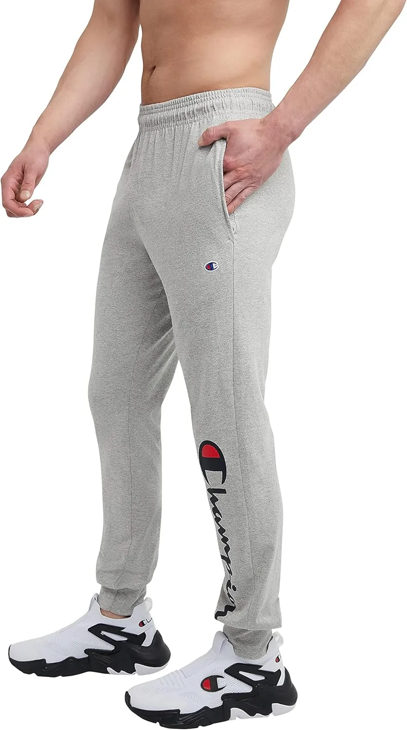 Champion Men's Joggers, Lightweight Lounge Pants, Jersey Graphic Pants for Men, 31"