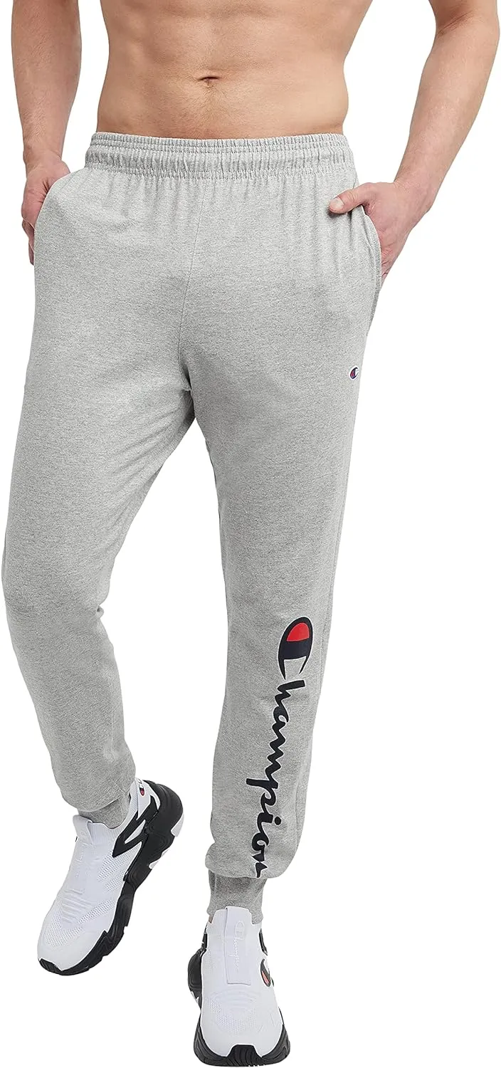 Champion Men's Joggers, Lightweight Lounge Pants, Jersey Graphic Pants for Men, 31"