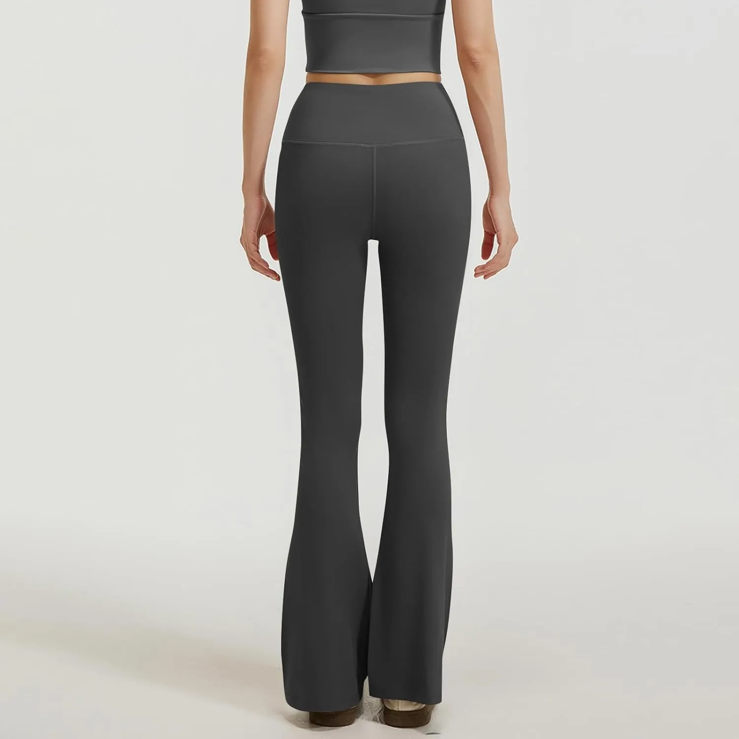 Flare Leggings for Women Tummy Control High Waisted Compression Workout Leggings Stretchy Wide Leg Yoga Work Pants