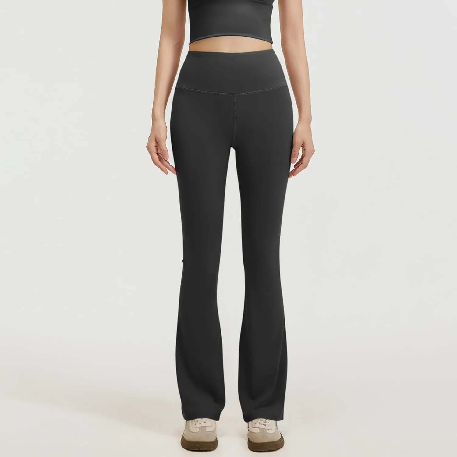 Flare Leggings for Women Tummy Control High Waisted Compression Workout Leggings Stretchy Wide Leg Yoga Work Pants