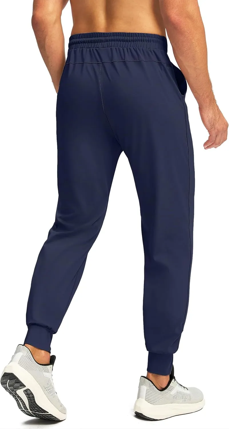 G Gradual Men's Joggers with Zipper Pockets Workout Track Pants Stretch Sweatpants for Men Athletic, Gym, Running