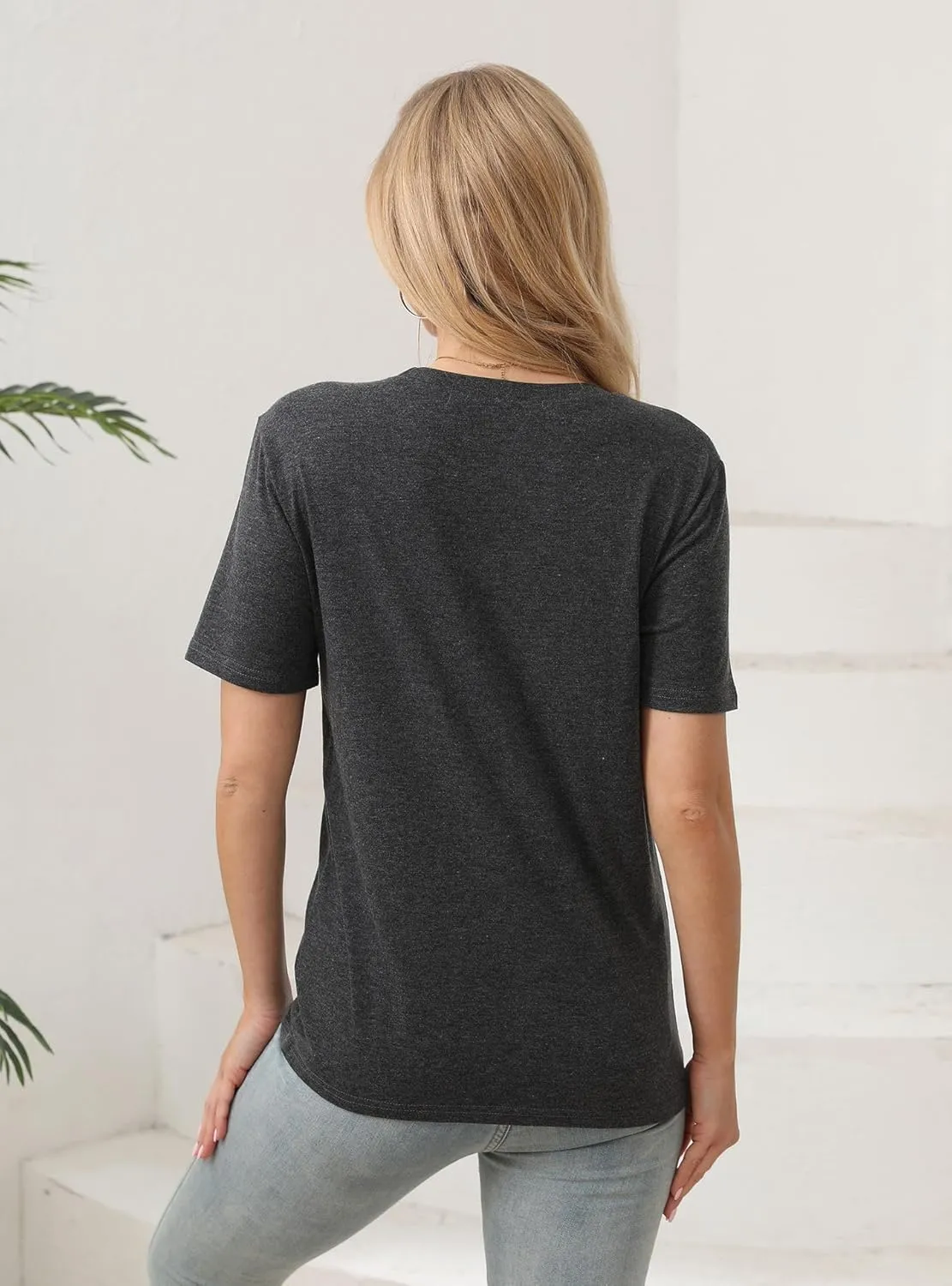 IRISGOD Womens Graphic Tees Casual Summer Short Sleeve Vintage T Shirts Tops