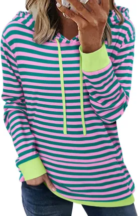 onlypuff Women's Pullover Hoodies Teen Girls Trendy Fall Fashion Tops Hooded Sweatshirts