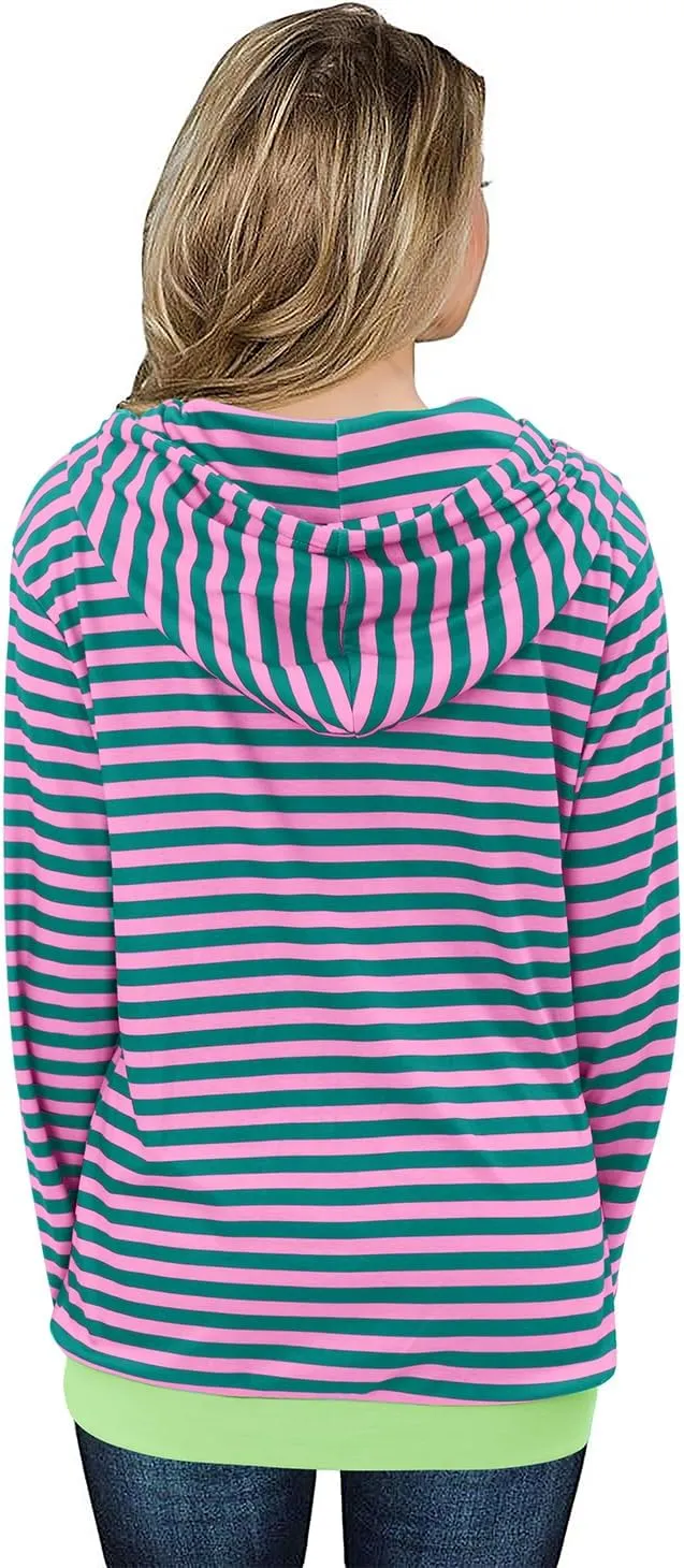 onlypuff Women's Pullover Hoodies Teen Girls Trendy Fall Fashion Tops Hooded Sweatshirts