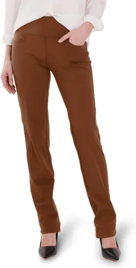 Safort Women's Yoga Pants Straight Leg Yoga Dress Pants 28"/30"/32"/34" Long Tall Inseam Stretch Slacks Pocket for Workout
