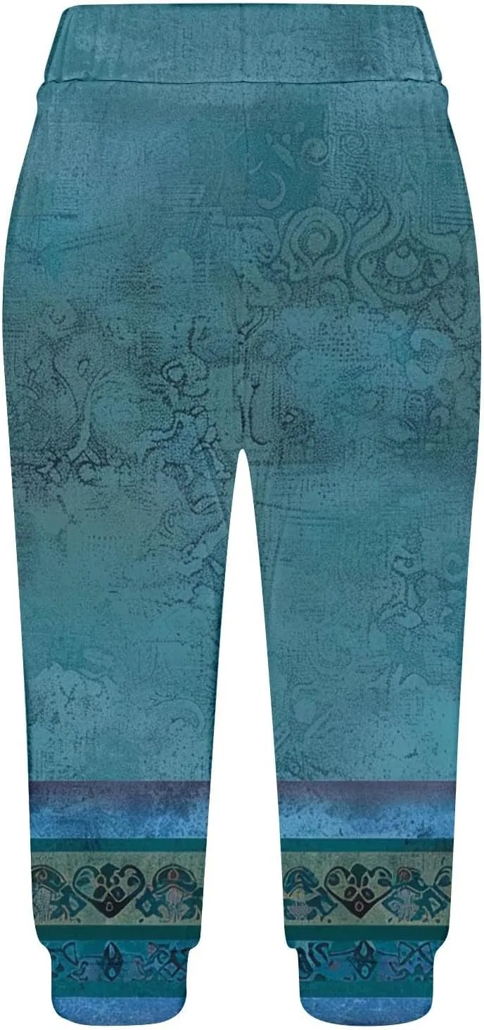 TANGNADE Women's Summer Capri Sweatpants Joggers Casual Sports Cropped Lounge Pants High Waisted Athletic with Pockets
