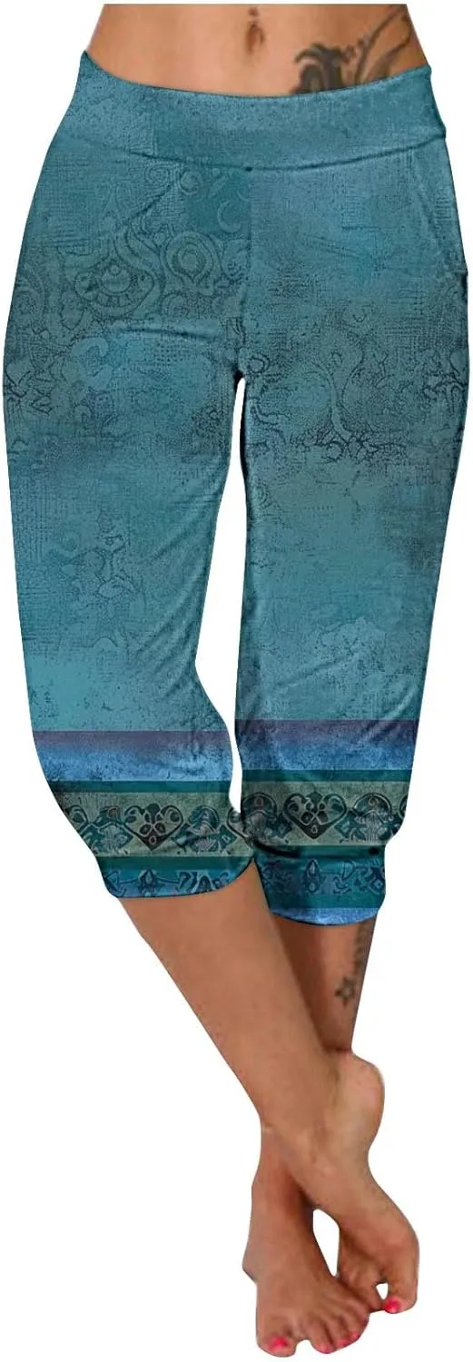 TANGNADE Women's Summer Capri Sweatpants Joggers Casual Sports Cropped Lounge Pants High Waisted Athletic with Pockets