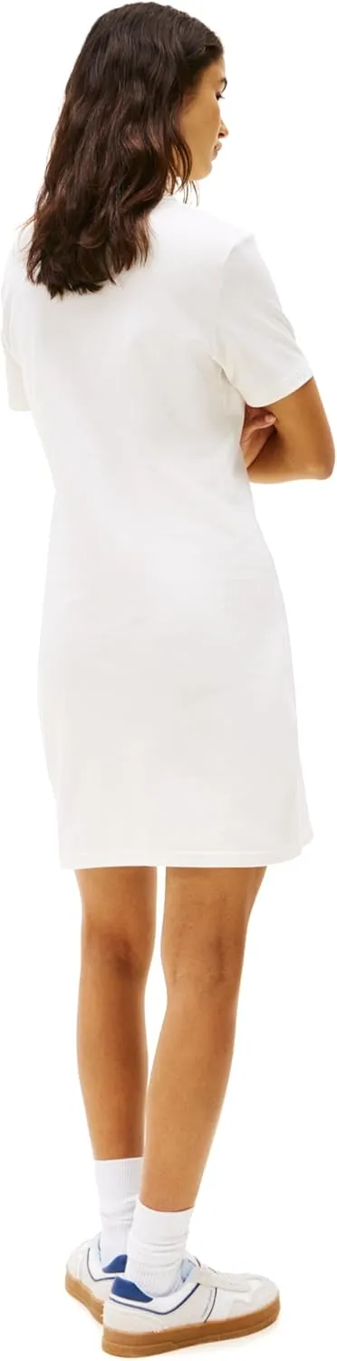 Tommy Jeans Women's Casual Mini Polo Shirt Dress with Logo Detail