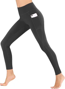 Women's Yoga Pants High Waist Tummy Control Running Leggings Butt Lift Workout Stretch Thermal Leggings with Pocket