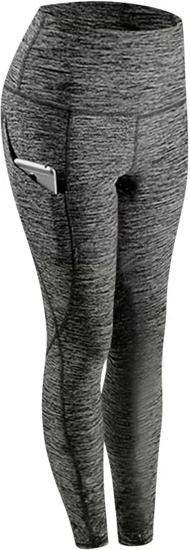 Women's Yoga Pants High Waist Tummy Control Running Leggings Butt Lift Workout Stretch Thermal Leggings with Pocket